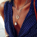 Ethnic Moon Star Necklace