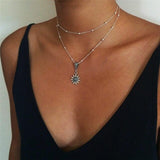 Ethnic Moon Star Necklace