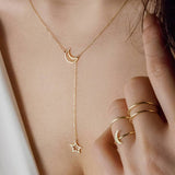 Ethnic Moon Star Necklace