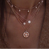 Ethnic Moon Star Necklace